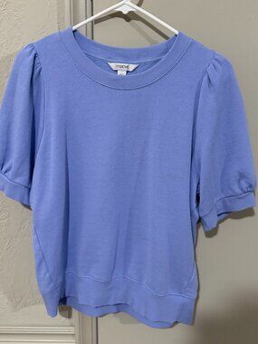 Maeve Puff-Sleeve Sweatshirt Tee